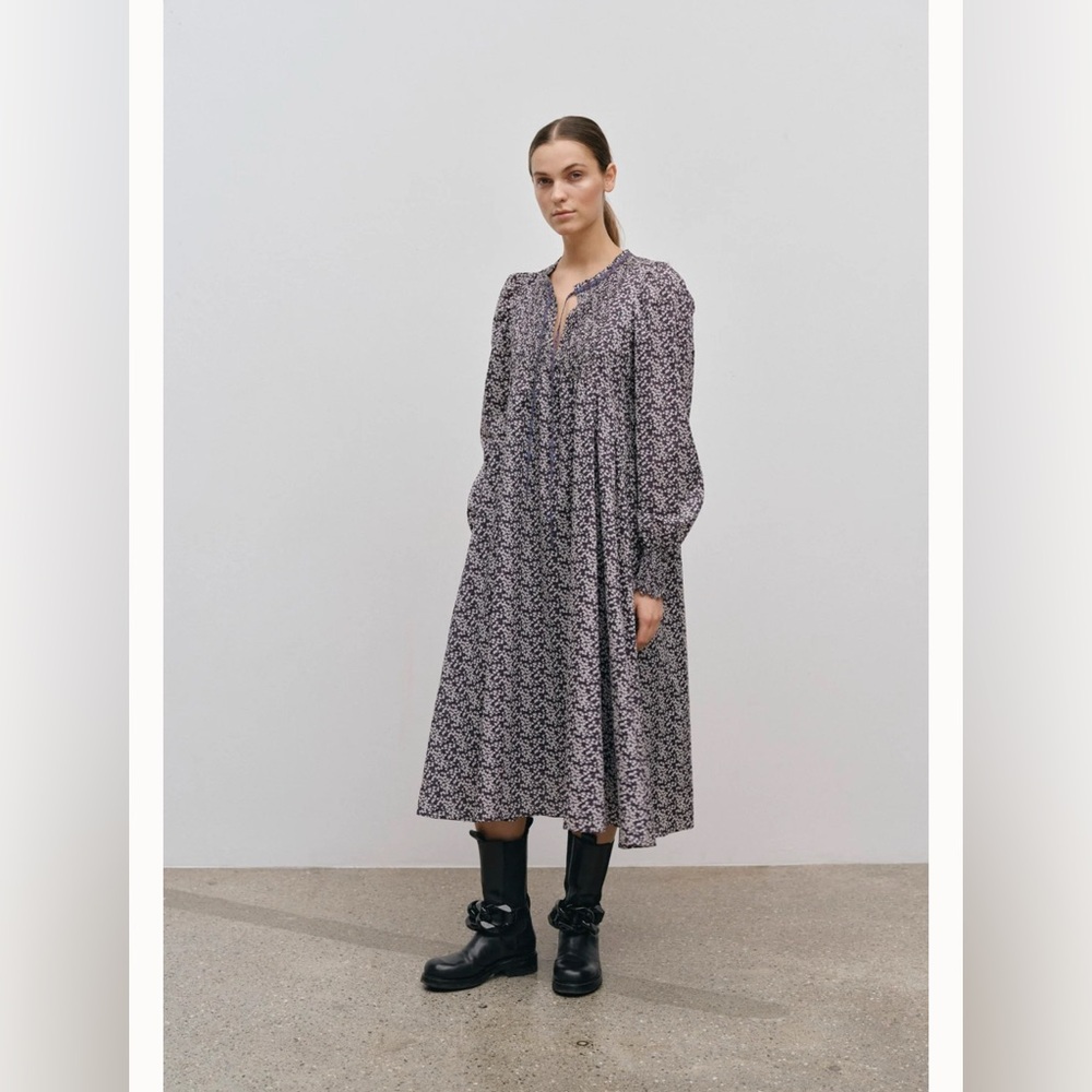 Herskind Liberty fabric Floral Print Long Sleeve Dress